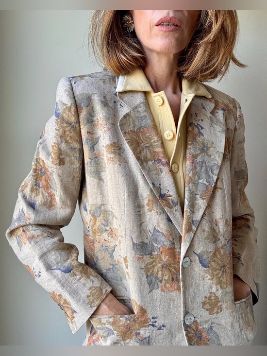 Jennifer Moore Jackets & Blazers - Jennifer Moore Petites size 2p 100% Linen #B16